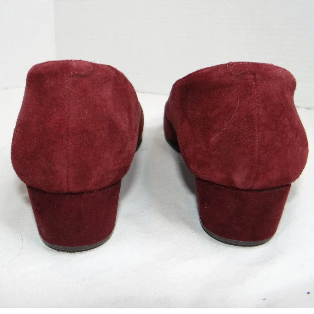 Easy Spirit‎ Womens Burgundy Suede Wedge Heels Shoes Size 9